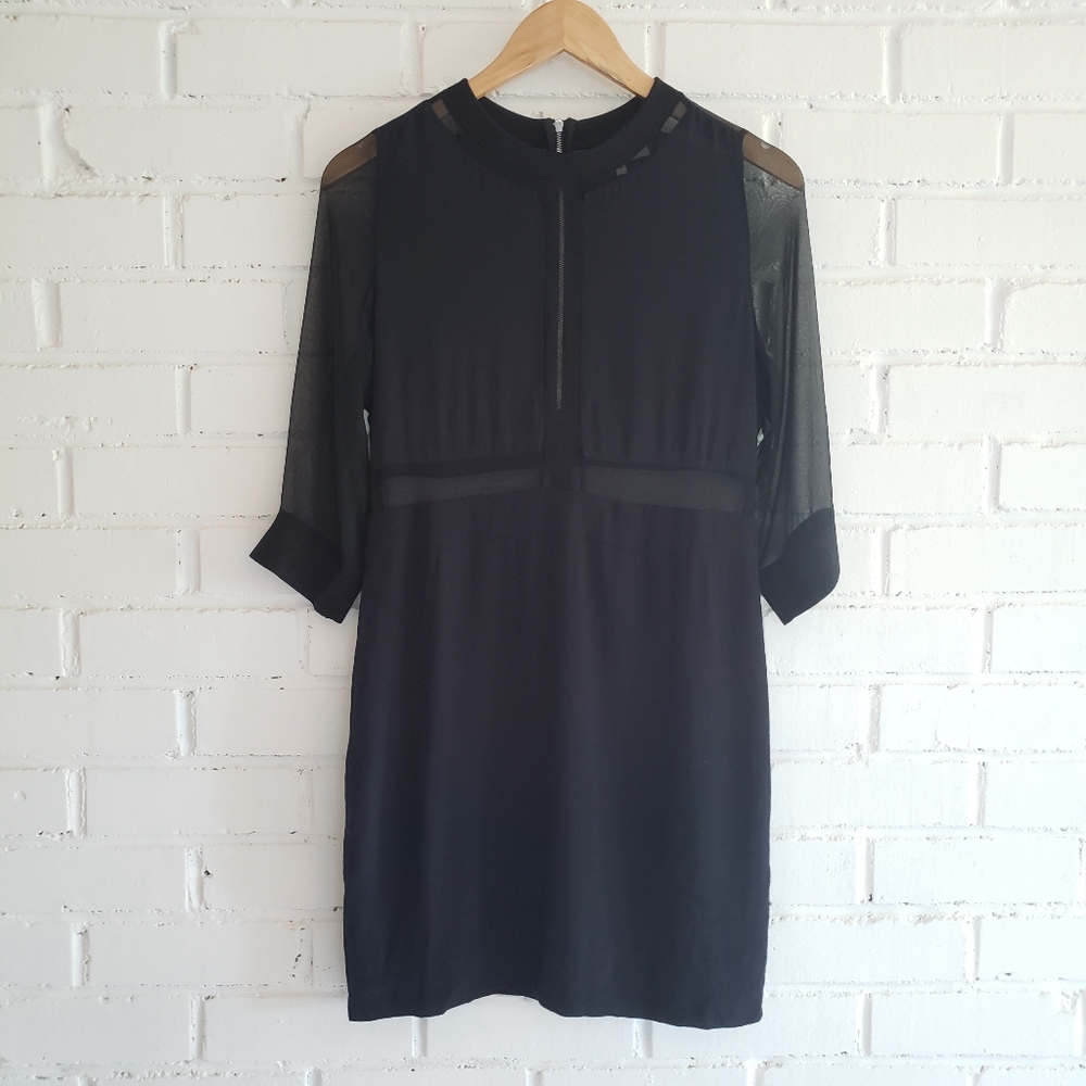 IRO Tina Rayon and Silk Sheer Dress